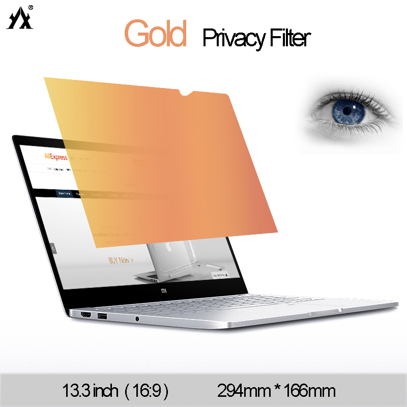 Monitor Privacy Filter - 13.3นิ้ว294มม.* 166มม.ความเป็นส่วนตัวแล็ปท็อปความเป็นส่วนตัว Anti-Glare ป้องกันหน้าจอฟิล์มโน้ตบุ๊คคอมพิวเตอร์ monitor ป้องกัน