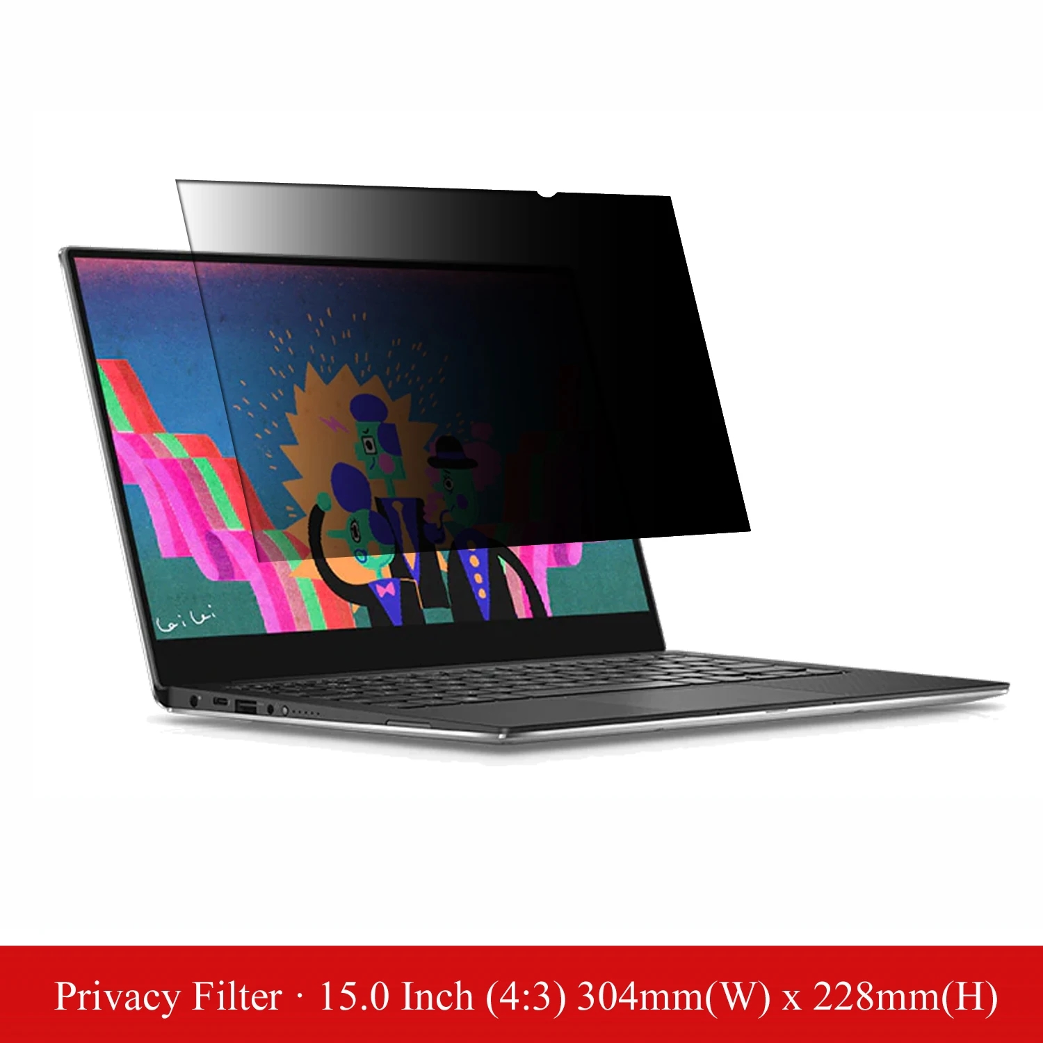 Monitor Privacy Filter - ฟิล์มกันแสงสะท้อนขนาด 15 นิ้ว สำหรับหน้าจอแล็ปท็อปและจอคอมพิวเตอร์ หน้าจอมาตรฐาน อัตราส่วนภาพ