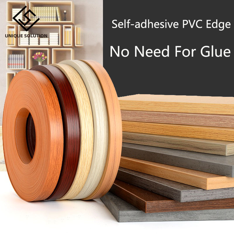 Office Furniture Solutions - 10M 2 ซม.Self adhesiveเฟอร์นิเจอร์ไม้ตกแต่งขอบแถบPVCสำหรับตู้เฟอร์นิเจอร์สำนักงานตารางพื้นผิวไม้ขอบ
