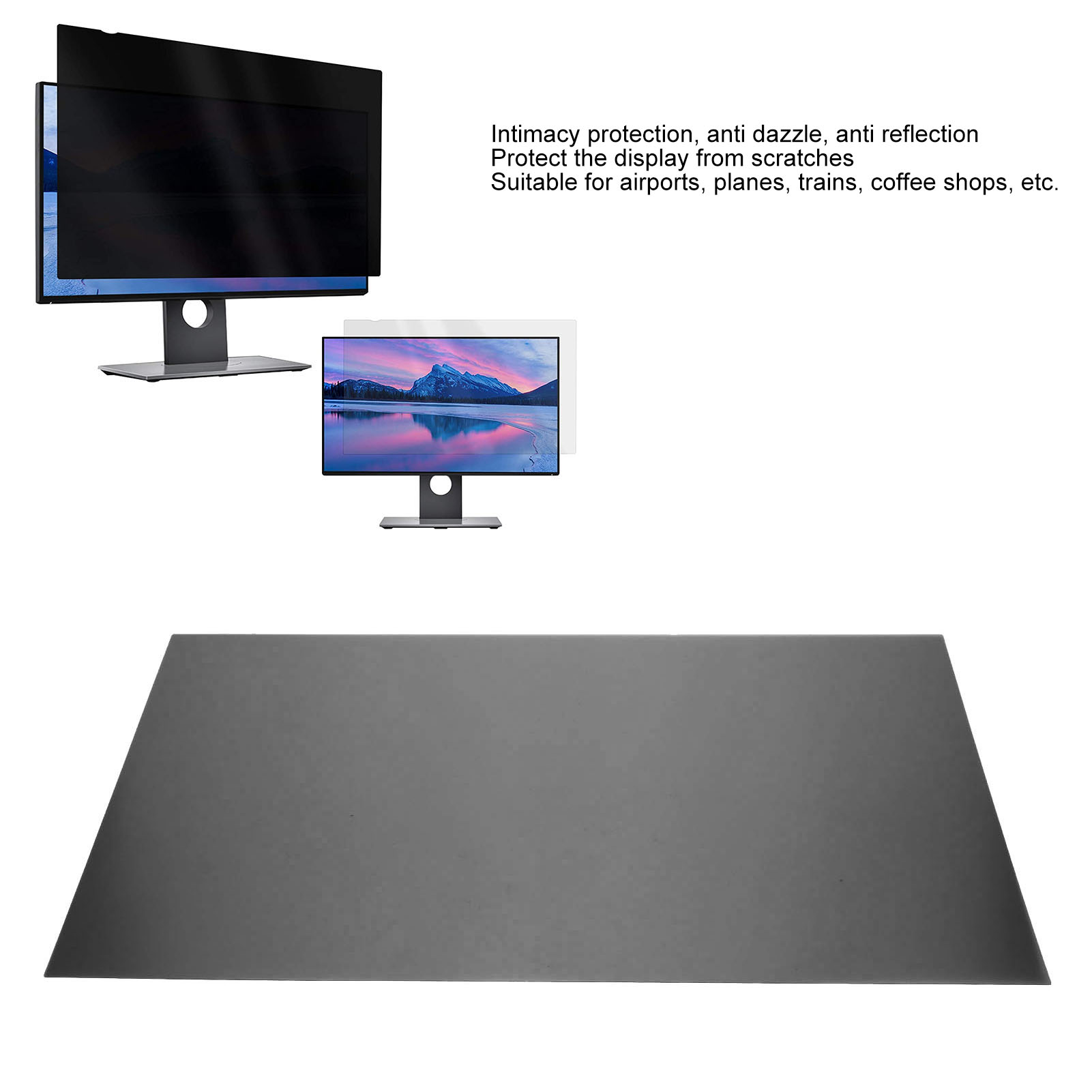 2 ชิ้น 24 นิ้วตัวกรองหน้าจอควา - Monitor Privacy Filter บทวิจารณ์และราคา