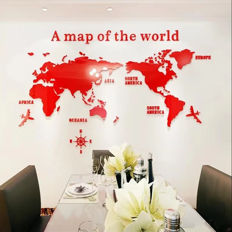 แผนที่โลกสมัยใหม่อะคริลิค 3 มิ - Office Furniture World บทวิจารณ์และราคา
