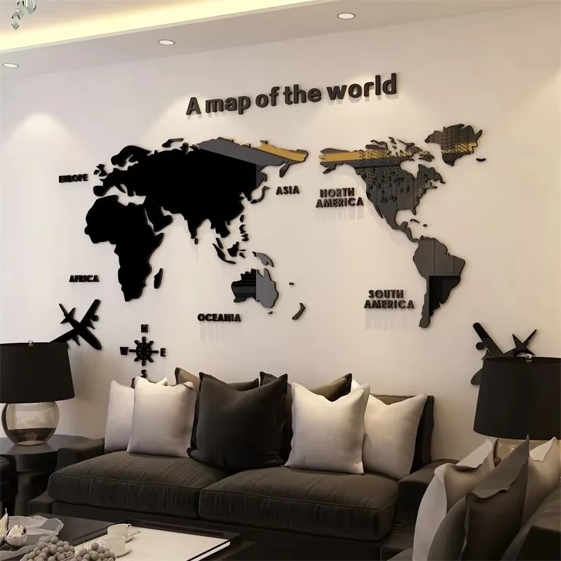 แผนที่โลกสมัยใหม่อะคริลิค 3 มิ - Office Furniture World บทวิจารณ์และราคา