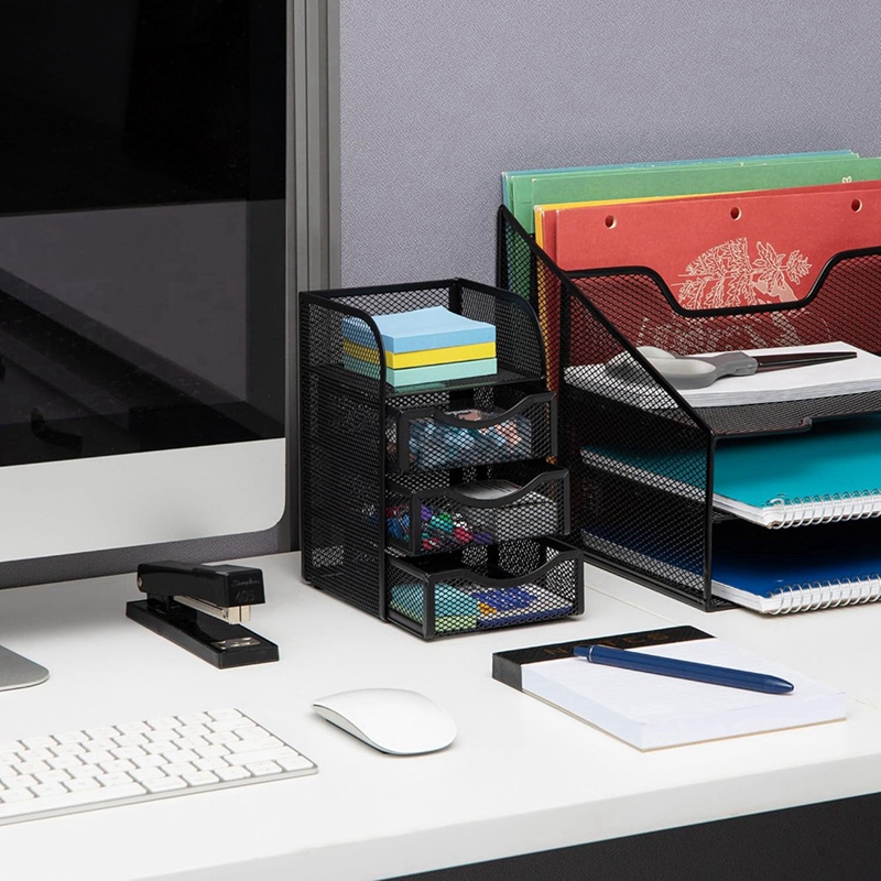 ที่เก็บอุปกรณ์เสริมสำหรับเดสก์ - Paper Basket Mesh บทวิจารณ์และราคา