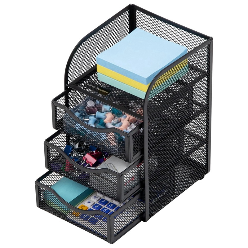 ที่เก็บอุปกรณ์เสริมสำหรับเดสก์ - Paper Basket Mesh บทวิจารณ์และราคา