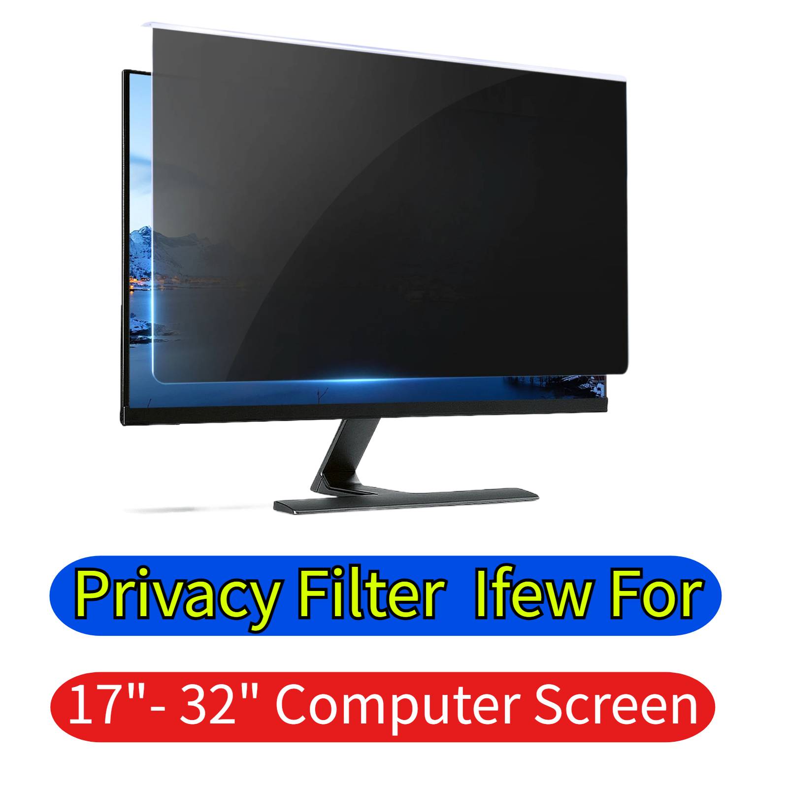 ฟิล์มกันรอยหน้าจอคอมพิวเตอร์ป้ - Monitor Privacy Filter บทวิจารณ์และราคา