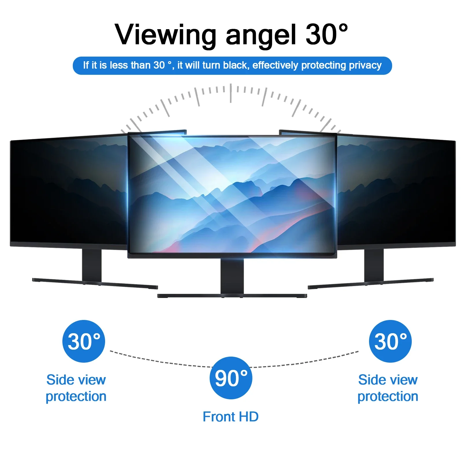 ฟิล์มกันรอยหน้าจอคอมพิวเตอร์แบ - Monitor Privacy Filter บทวิจารณ์และราคา