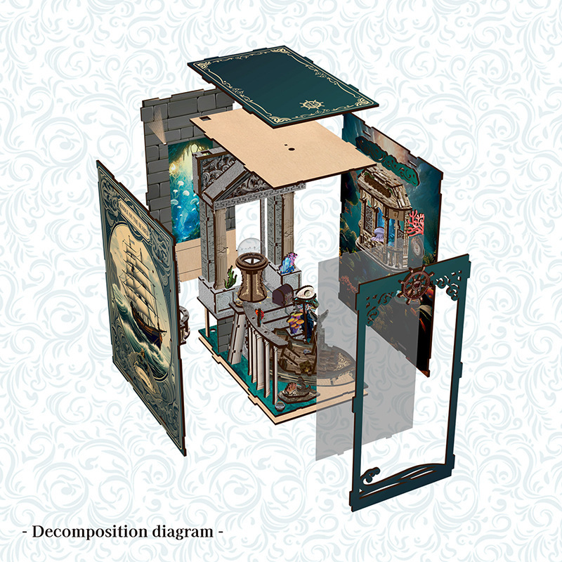 ชุดประกอบโมเดลไม้ 3 มิติ DIY ส - Office Furniture At Home บทวิจารณ์และราคา
