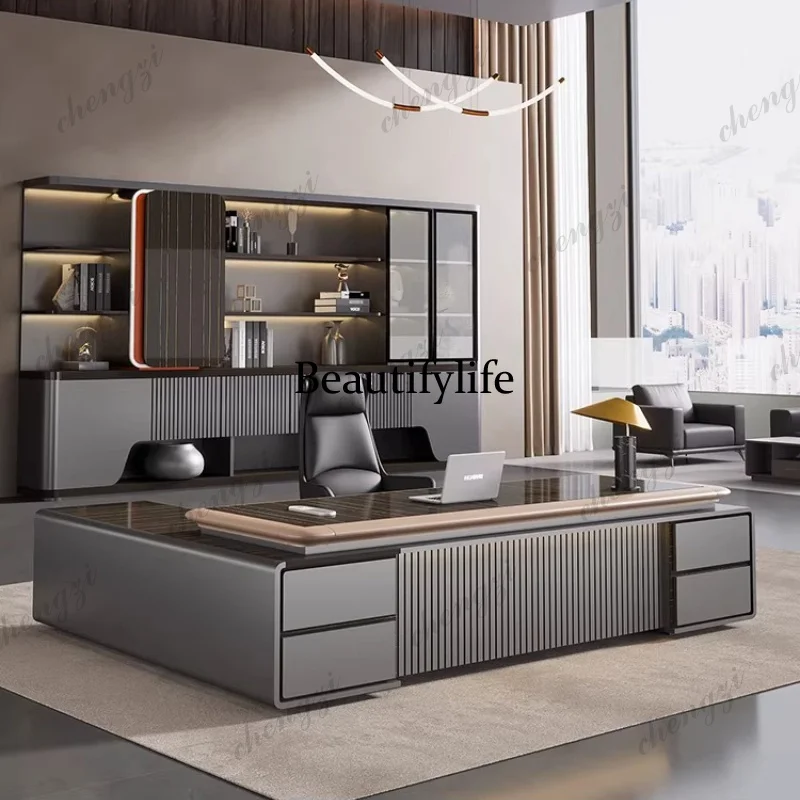 โต๊ะทำงานคอมพิวเตอร์หรูหรา A45 - Office Furniture Filing Cabinets บทวิจารณ์และราคา