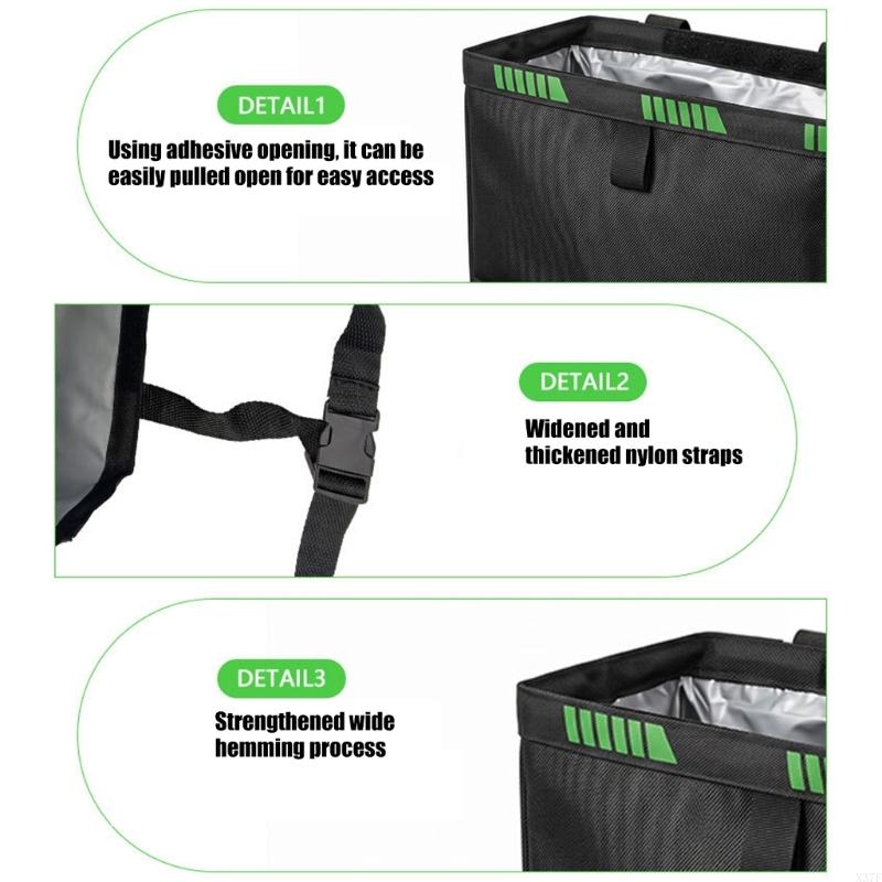 ถังขยะแขวนเบาะหลังรถยนต์พร้อมก - Paper Basket Mesh บทวิจารณ์และราคา