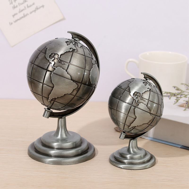 โมเดลโลกโลหะวินเทจ ของตกแต่งโต - Office Furniture World บทวิจารณ์และราคา