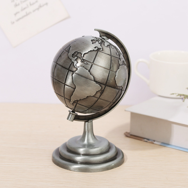โมเดลโลกโลหะวินเทจ ของตกแต่งโต - Office Furniture World บทวิจารณ์และราคา