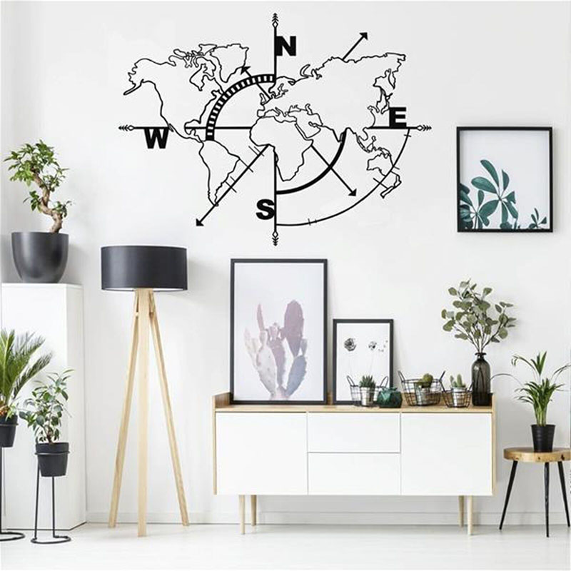 ขนาดใหญ่ World แผนที่เข็มทิศสต - Office Furniture World บทวิจารณ์และราคา