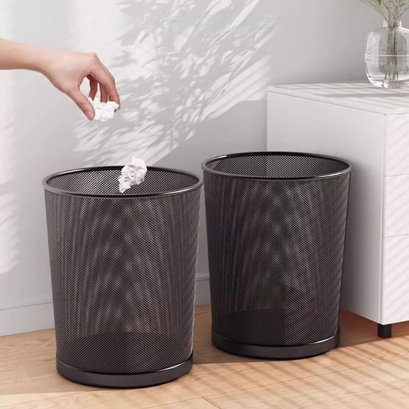 ถังขยะโลหะตาข่ายสีดำขนาดใหญ่ 9 - Paper Basket Mesh บทวิจารณ์และราคา