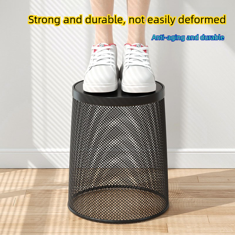 ถังขยะโลหะตาข่ายสีดำขนาดใหญ่ 9 - Paper Basket Mesh บทวิจารณ์และราคา