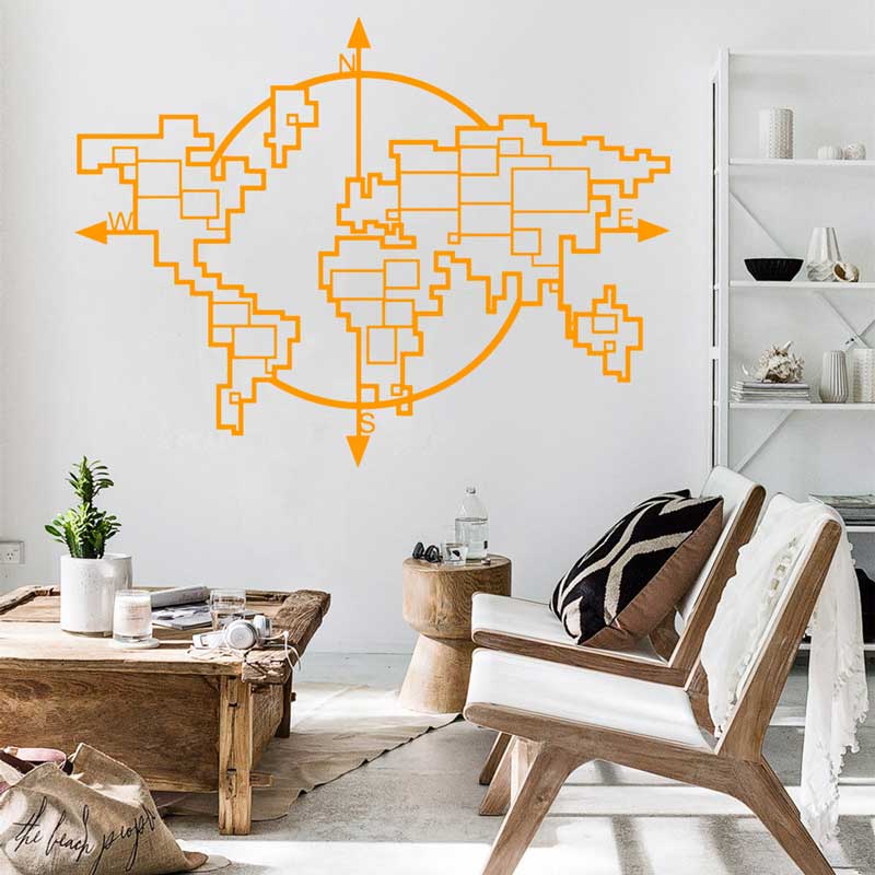 Geometric World แผนที่เข็มทิศไ - Office Furniture World บทวิจารณ์และราคา