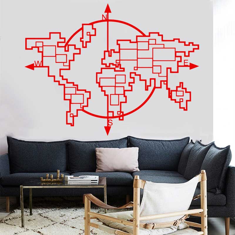 Geometric World แผนที่เข็มทิศไ - Office Furniture World บทวิจารณ์และราคา