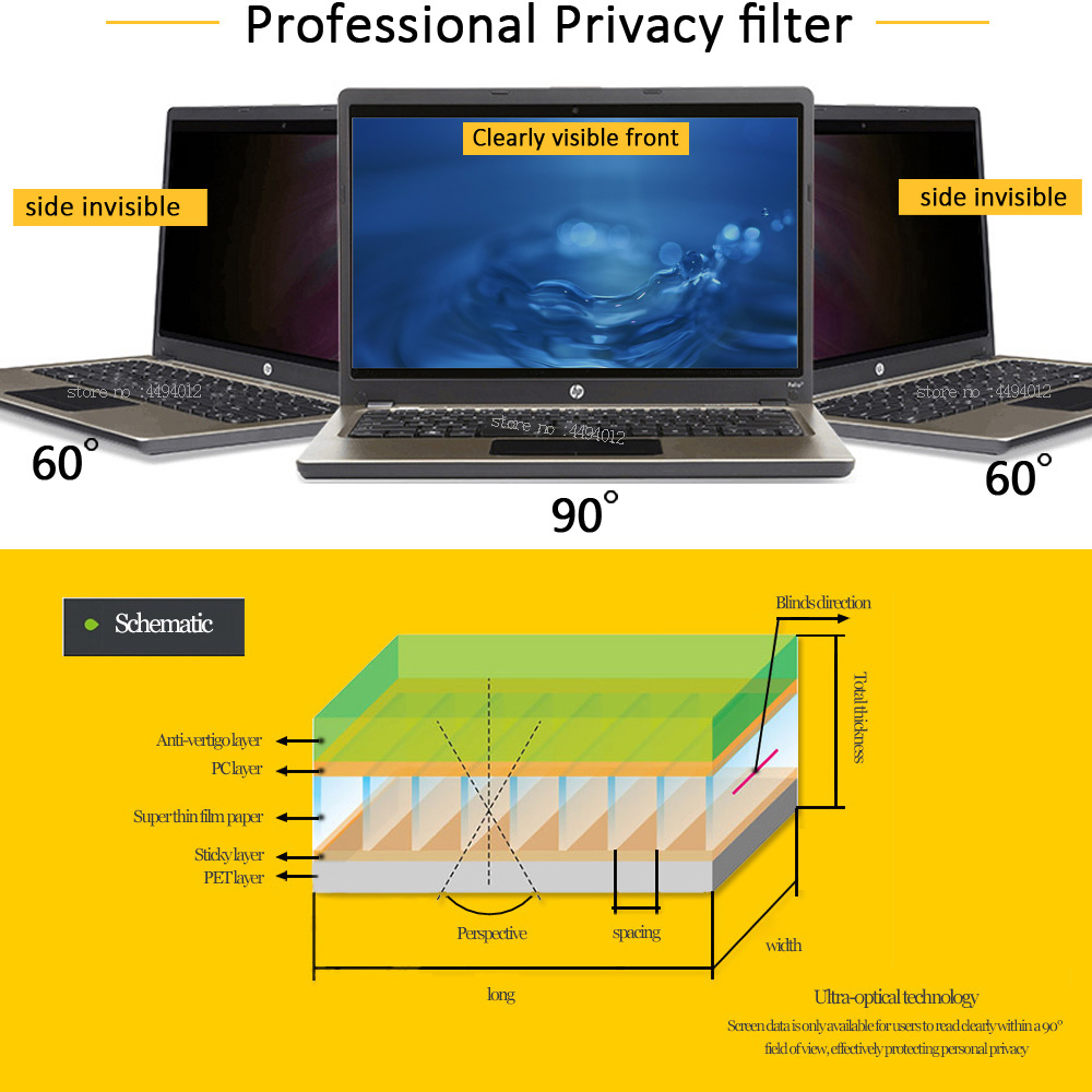 24 นิ้ว 532 มม.* 299 มม. 16:9  - Monitor Privacy Filter บทวิจารณ์และราคา