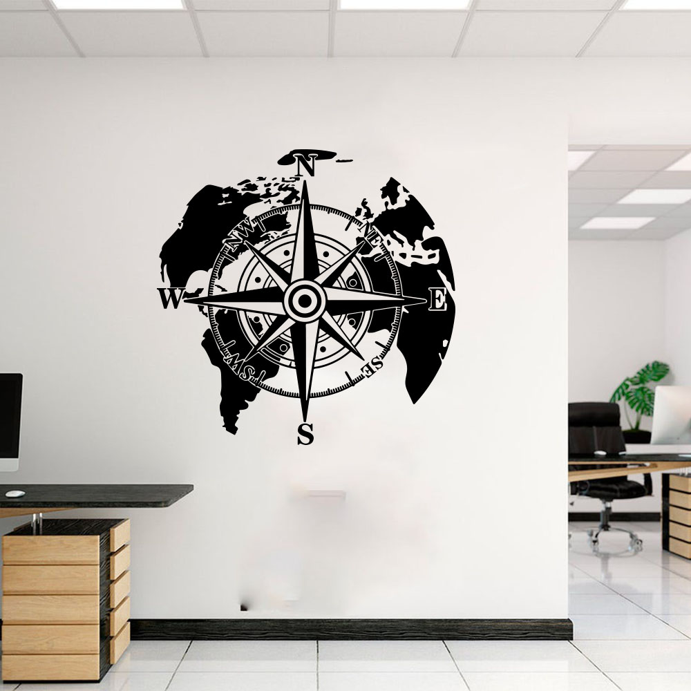 แผนที่โลกที่ทันสมัยเข็มทิศแคมป - Office Furniture World บทวิจารณ์และราคา