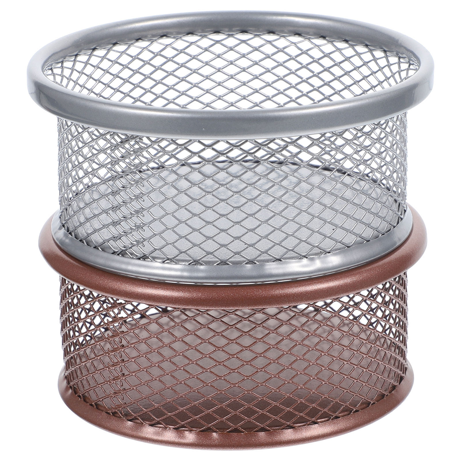 2 ชิ้นที่ใส่คลิปหนีบกระดาษโลหะ - Paper Basket Mesh บทวิจารณ์และราคา